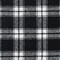 Black-White Famous Designer Poly Blend Double Face Plaid Woven Fabric By the Yard